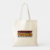 Tote Bag Trucker de nuit, conducteur amusant (Dos)
