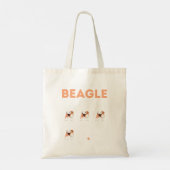 Tote Bag Trucs Beagles têtus (Dos)