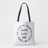 Tote Bag Trucs Importants de Grand-Mère (Devant)