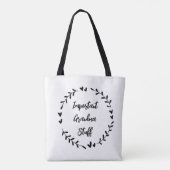 Tote Bag Trucs Importants de Grand-Mère (Dos)