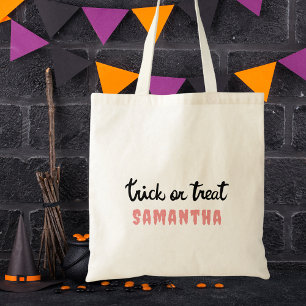 Tote Bag Trucs ou traitements modernes mignons & Halloween