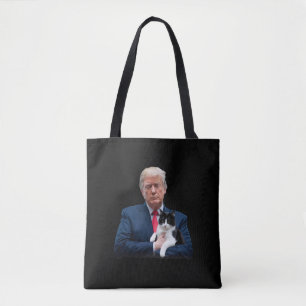 Tote Bag Trump 2024 Chat MAGA Drôle Chat Trump