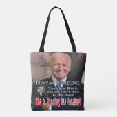 Tote Bag Trump et Biden (Dos)