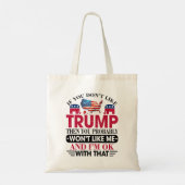 Tote Bag Trump ne me plaira pas (Dos)