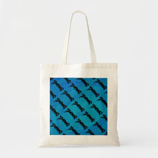 Tote Bag Trumpet bleu New York Boogie Nuits (Devant)