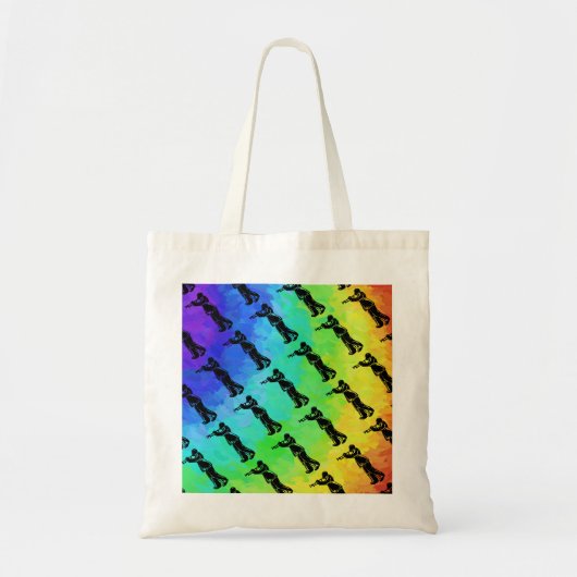 Tote Bag Trumpet New York Boogie Nights Rainbow (Devant)