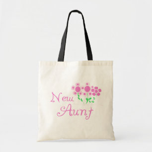 Tote Bag Tshirts et cadeaux de la nouvelle tante rose Fleur