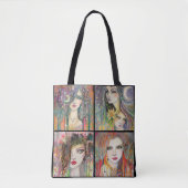 Tote Bag Tsiganes Imaginaire bohème Art (Devant)