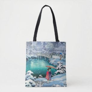 Tote Bag Tsuchiya Koitsu - Neige de printemps à Maruyama