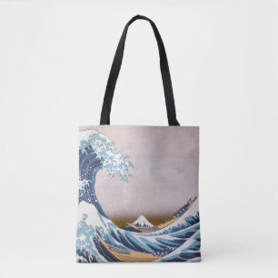 Tote Bag Tsunami Grande Vague au large de Kanagawa Japon pa