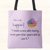 Tote Bag Tu as l'air plus heureux ! Acheteur de fils