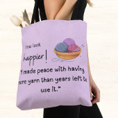 Tote Bag Tu as l'air plus heureux ! Acheteur de fils