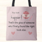 Tote Bag Tu as l'air plus heureux ! Crochet crochet mème