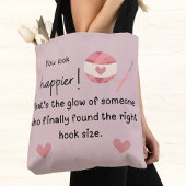 Tote Bag Tu as l'air plus heureux ! Crochet crochet mème