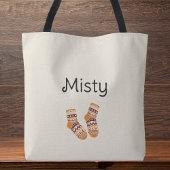 Tote Bag Tu as l'air plus heureux ! Drôle chaussettes en la