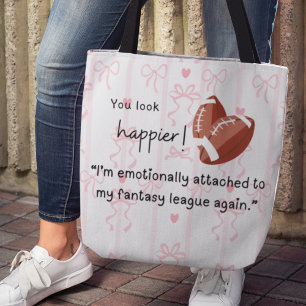 Tote Bag Tu as l'air plus heureux ! Football d'Imaginaire p