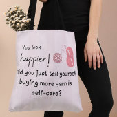 Tote Bag Tu as l'air plus heureux ! Humour à fils