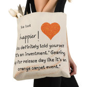 Tote Bag Tu as l'air plus heureux ! Se préparer pour le jou