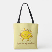Tote Bag Tu Es Mon Soleil Joyeux Jour Ensoleillé (Dos)