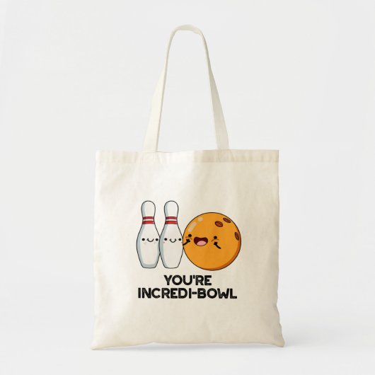 Tote Bag Tu es un jeu de quilles amusant dans un bol de gla (Devant)