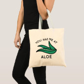 Tote Bag Tu M'As Eu À Aloe (Devant (produit))