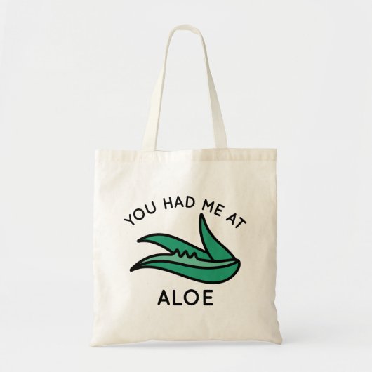 Tote Bag Tu M'As Eu À Aloe (Devant)