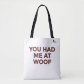Tote Bag Tu m'as eu à Ouah | Conception pour amateurs d'ani (Devant)