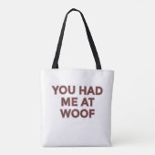 Tote Bag Tu m'as eu à Ouah | Conception pour amateurs d'ani (Dos)