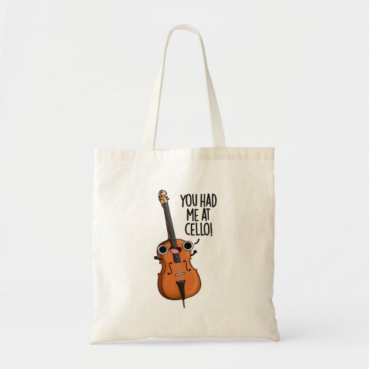 Tote Bag Tu M'As Eu Au Cello Funny Music Pun (Devant)