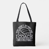 Tote Bag Tu ne me fais pas peur, j'enseigne le volley-ball (Dos)