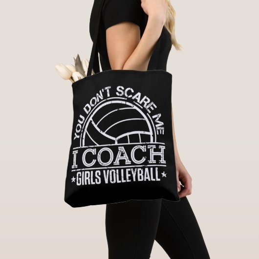Tote Bag Tu ne me fais pas peur, j'enseigne le volley-ball (De près)