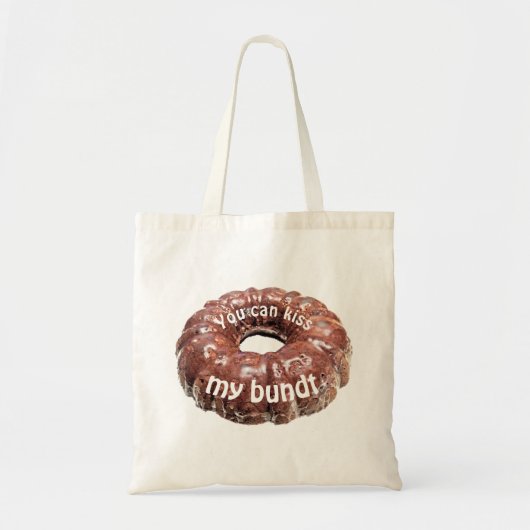 Tote Bag Tu peux embrasser mon gâteau drôle bundt (Devant)
