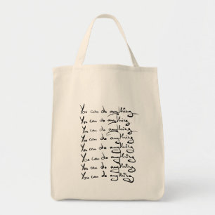 Tote Bag TU PEUX FAIRE QUOI QUE CE SOIT ! Guillemet inspira