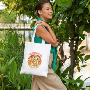 Tote Bag Tu Veux Me Pizza ? - Pizza Food Pun