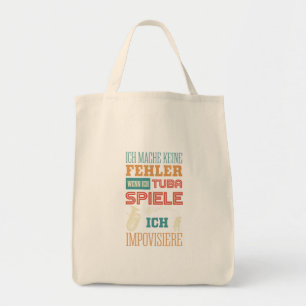 Tote Bag Tuba, je ne fais pas d'erreurs, j'improvise