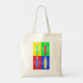 Tote Bag Tubes de test colorés (Dos)