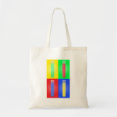 Tote Bag Tubes de test colorés (Devant)
