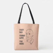 Tote Bag Tuff Papa, Amour Dur, Top Gone (Dos)
