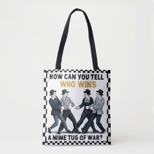 Tote Bag Tug mime de guerre (Devant)