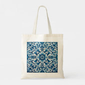 Tote Bag Tuile bleue portugaise (Dos)