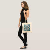 Tote Bag Tuile bleue portugaise (Devant (modèle))