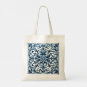 Tote Bag Tuile bleue portugaise (Dos)