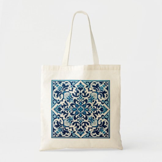 Tote Bag Tuile bleue portugaise (Devant)