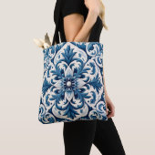 Tote Bag Tuile bleue portugaise (De près)
