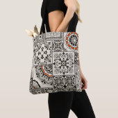 Tote Bag Tuile en patchwork sans couture avec Islam, arabe, (De près)