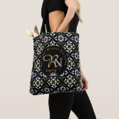Tote Bag Tuile géométrique (De près)