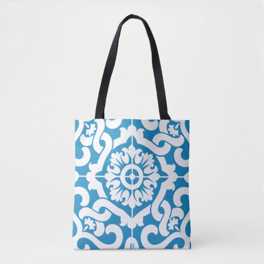 Tote Bag Tuiles bleues portugaises 1 (Devant)