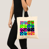 Tote Bag Tuiles florales (Devant (produit))