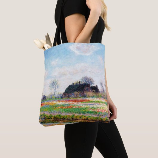 Tote Bag Tulip Fields dans les Pays-Bas, Monet (De près)