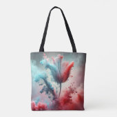 Tote Bag Tulipe Abstraite Aux Nuages Fumés (Dos)